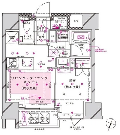 ピアース大井仙台坂の物件間取画像